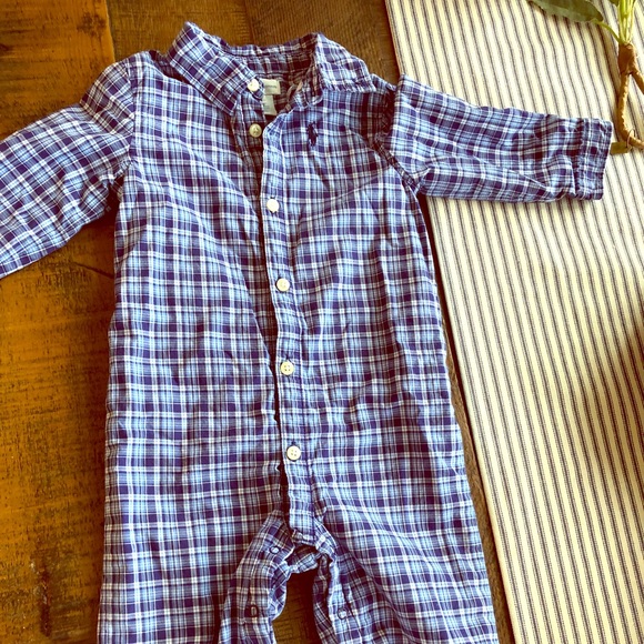 Ralph Lauren Collared One Piece Plaid - Picture 1 of 2